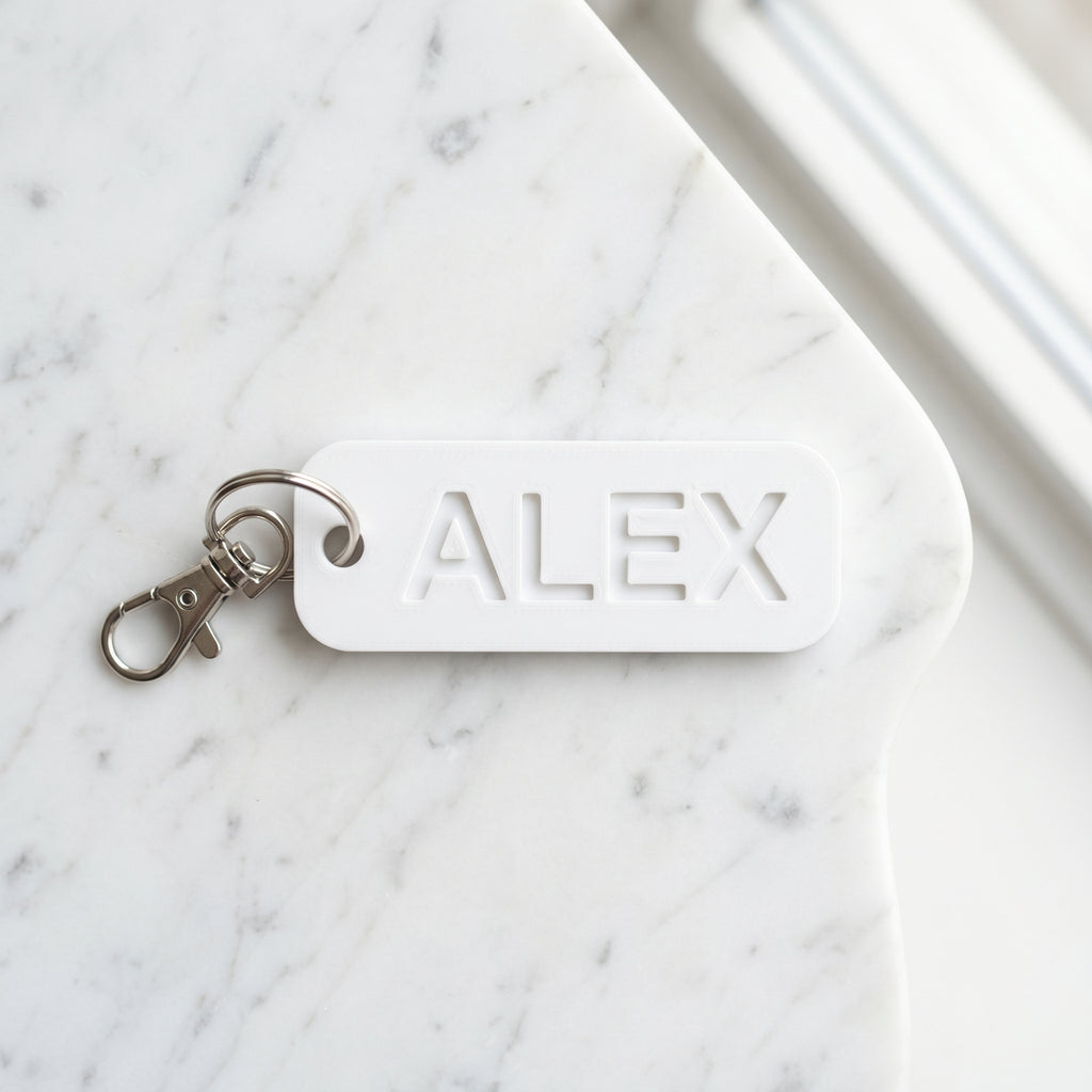 Custom Name Keychain - 3D Printed
